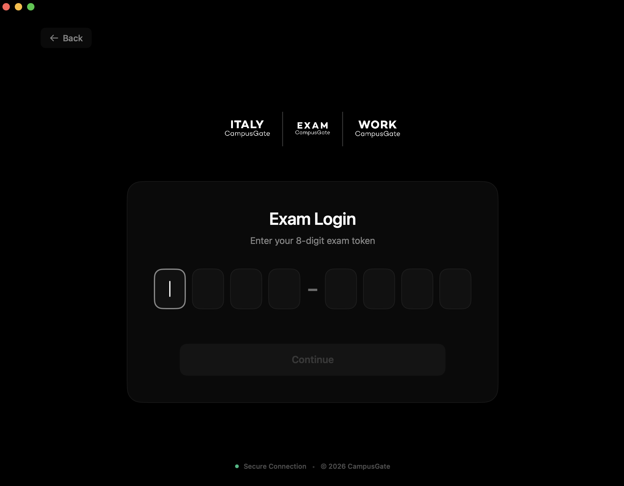 CampusGate Exam Application